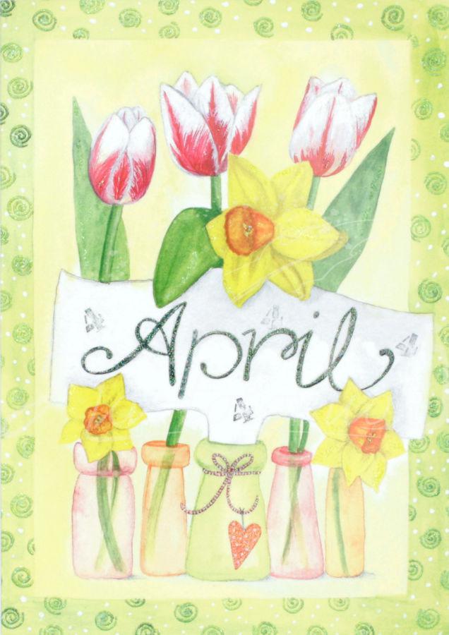 Monatskarte "April"
