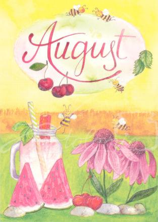 Monatskarte "August"