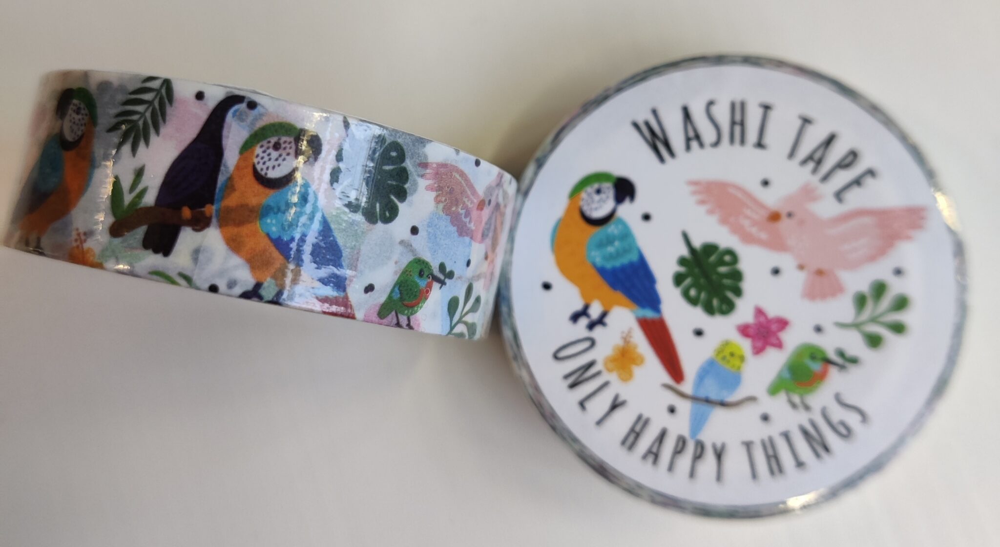 Washi-Tapes "Tropische Vögel"