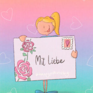 Happy Postcrossing - Mit Liebe - No. 7