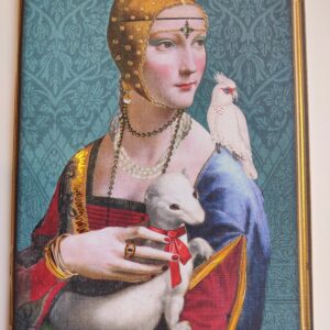 Frau mit Hermelin Notizheft
