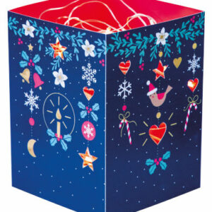 Teelichtkarte ohne Adventskalender-Funktion: "Weihnachtsleuchten"