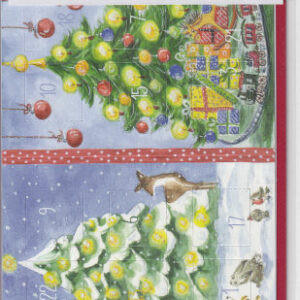 Teelicht-Adventskalender "Leuchtender Weihnachtsbaum"