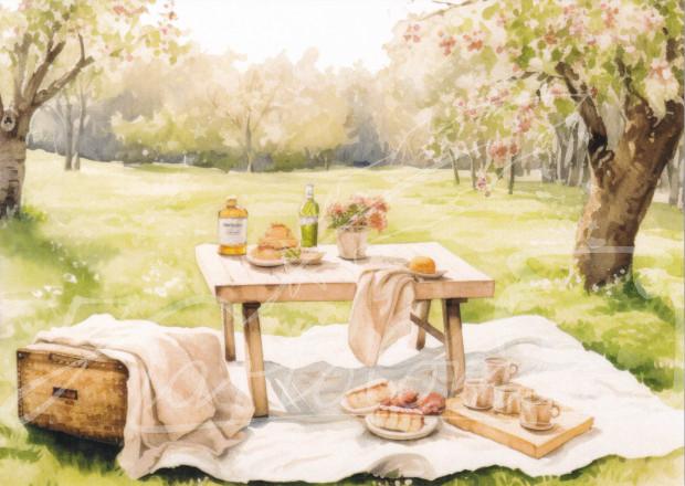 Picknick im Frühling